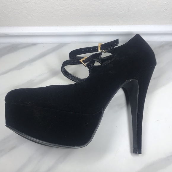 Black Suede Stilettos - Picture 2 of 3